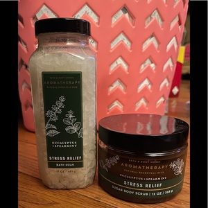 NWT EUCALYPTUS & SPEARMINT AROMATHERAPY STRESS SET